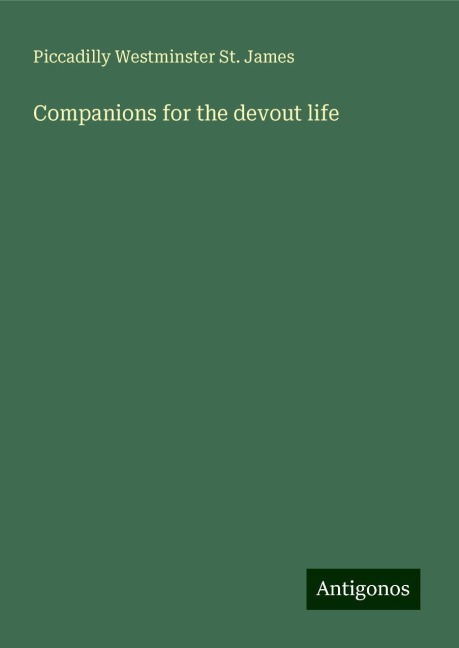Companions for the devout life