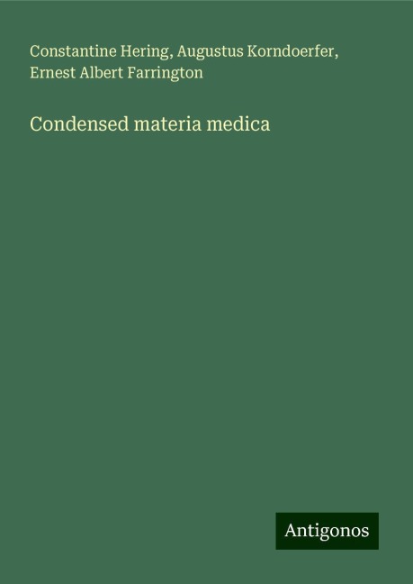 Condensed materia medica