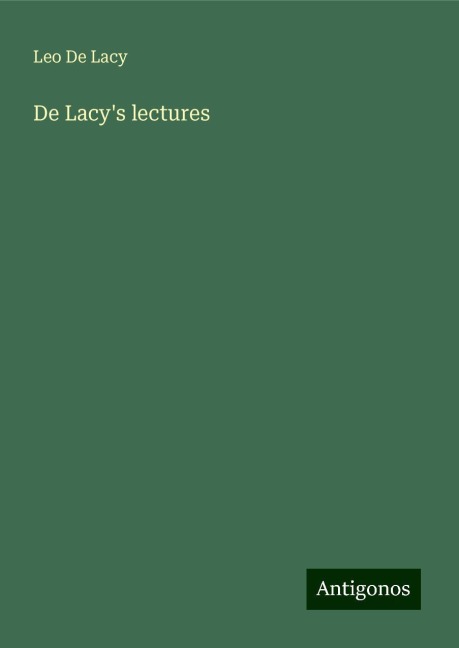 De Lacys lectures