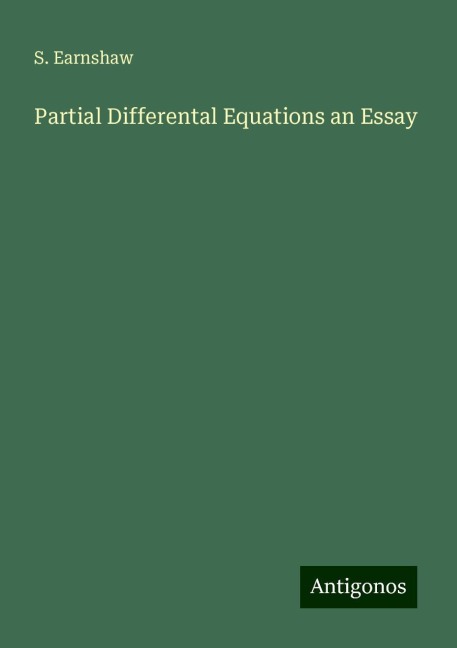 Partial Differental Equations an Essay