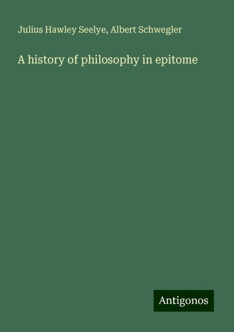 A history of philosophy in epitome