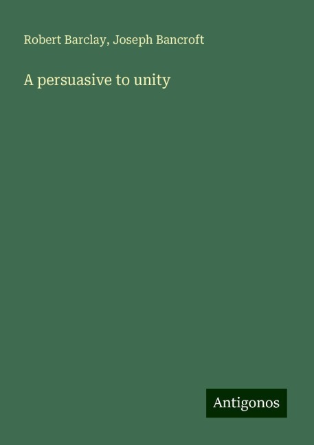 A persuasive to unity