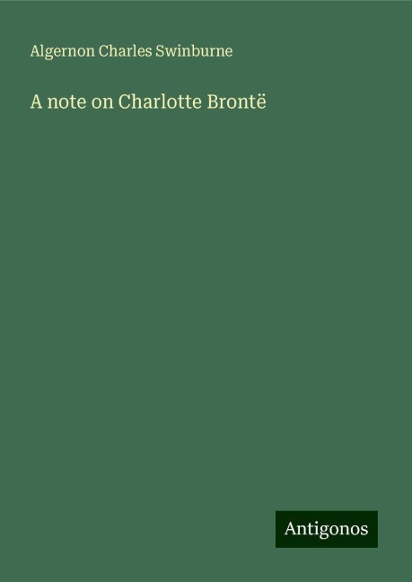 A note on Charlotte Brontë