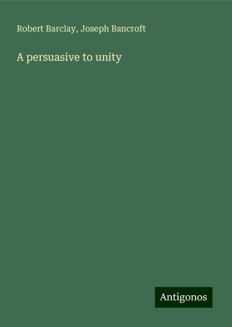A persuasive to unity