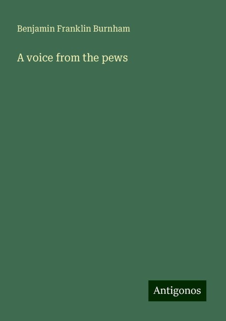A voice from the pews
