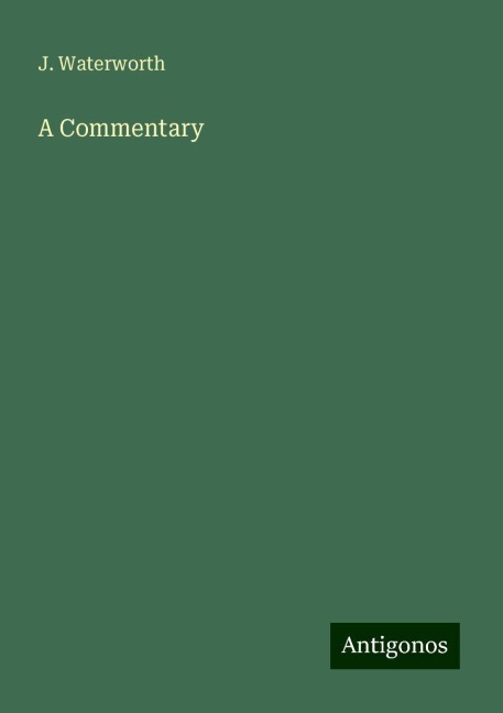 A Commentary