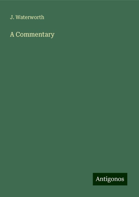 A Commentary