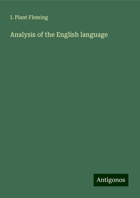 Analysis of the English language