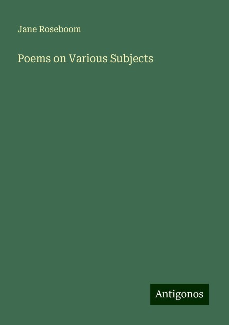 Poems on Various Subjects