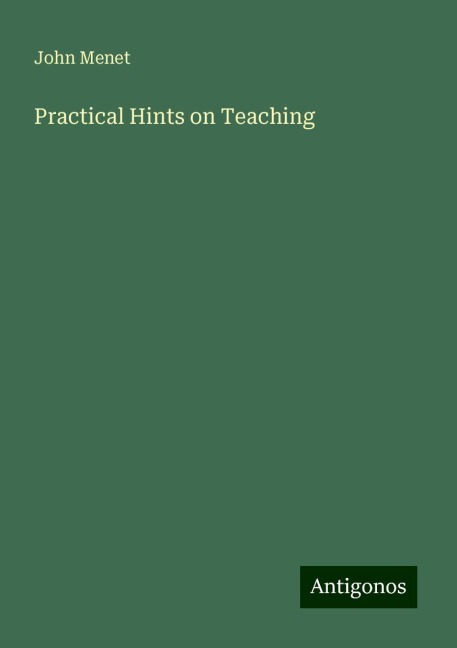 Practical Hints on Teaching