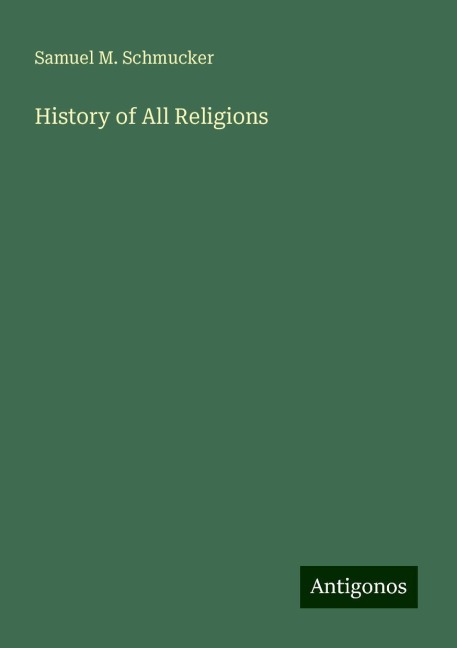History of All Religions