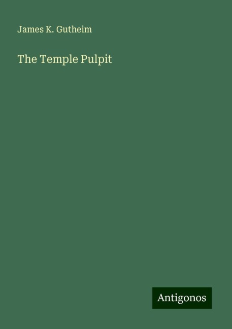 The Temple Pulpit