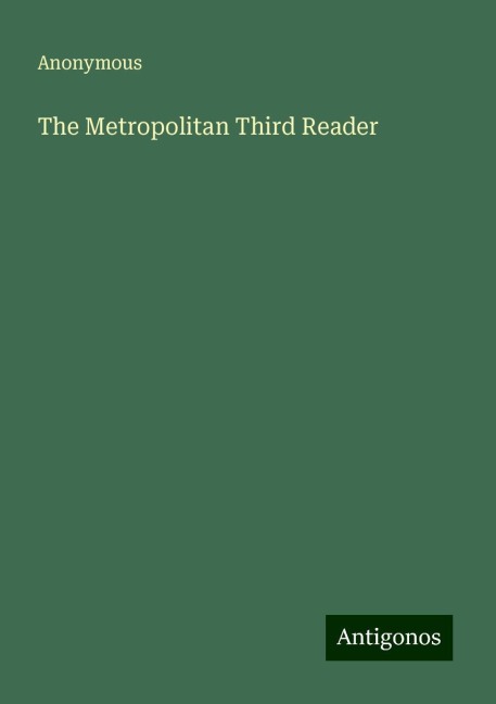 The Metropolitan Third Reader