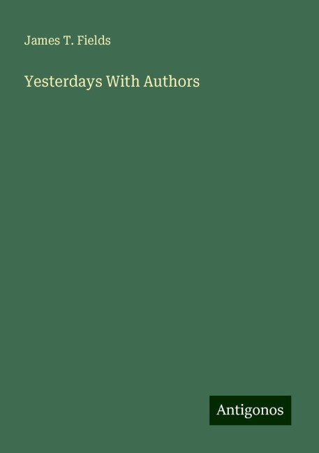 Yesterdays With Authors