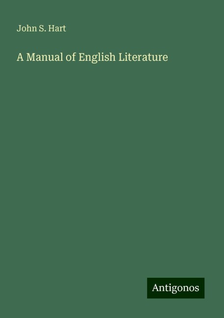 A Manual of English Literature