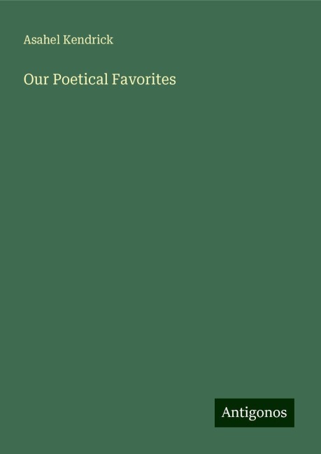 Our Poetical Favorites