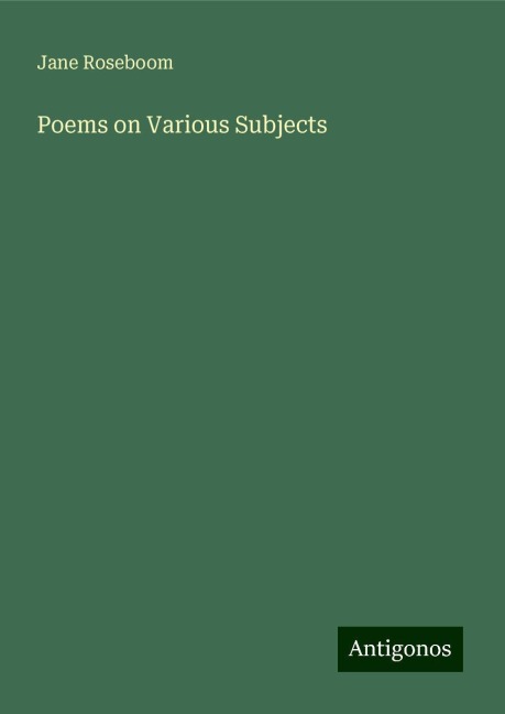 Poems on Various Subjects