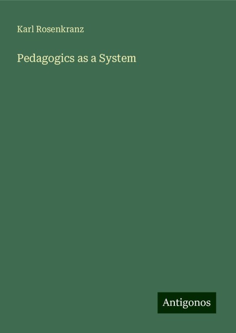 Pedagogics as a System
