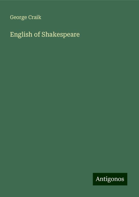 English of Shakespeare