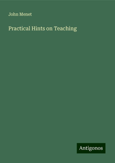 Practical Hints on Teaching