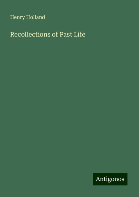 Recollections of Past Life