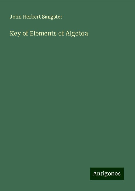 Key of Elements of Algebra