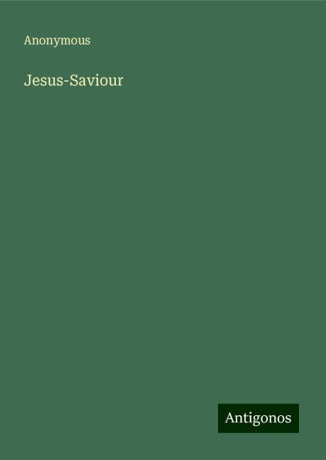 Jesus-Saviour