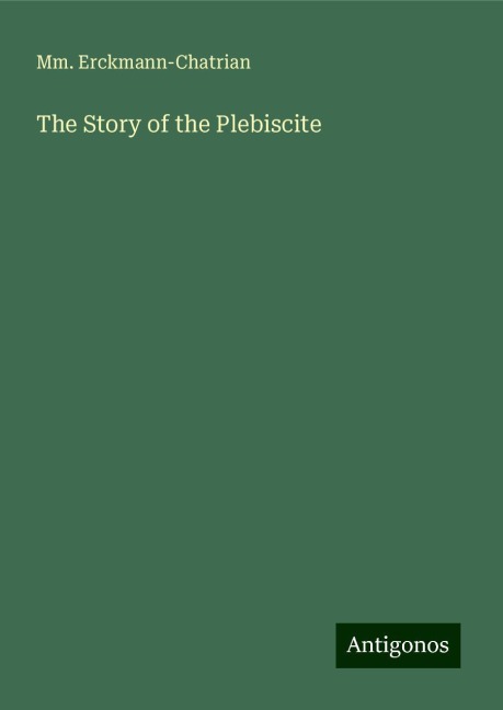 The Story of the Plebiscite