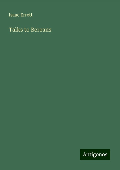 Talks to Bereans