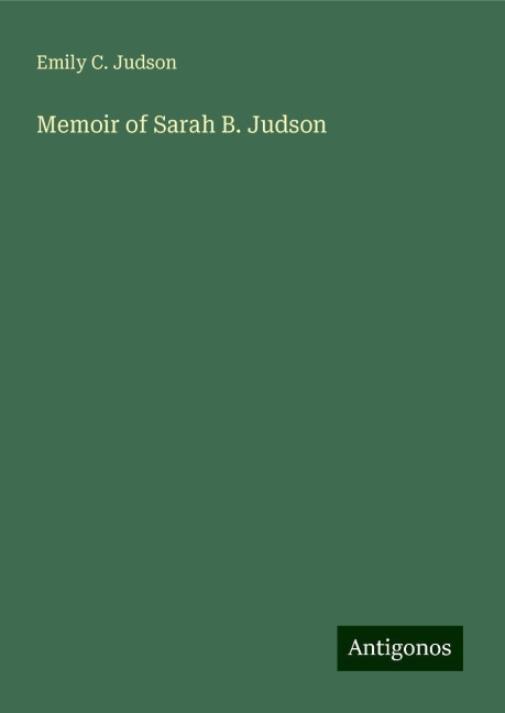 Memoir of Sarah B. Judson