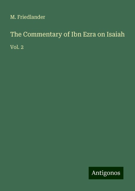 The Commentary of Ibn Ezra on Isaiah: Vol. 2