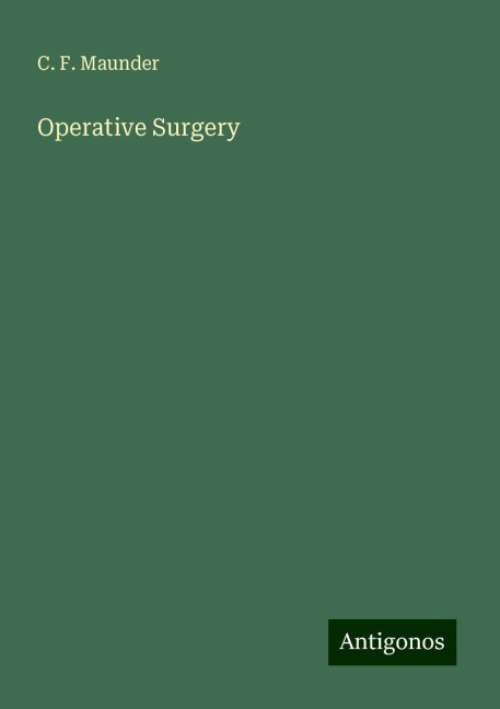 Operative Surgery