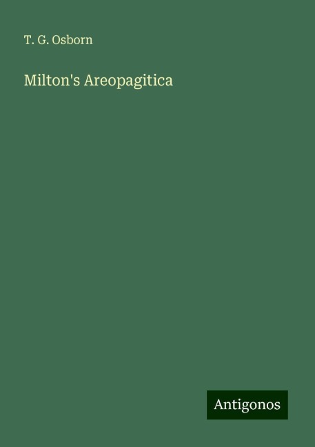 Miltons Areopagitica