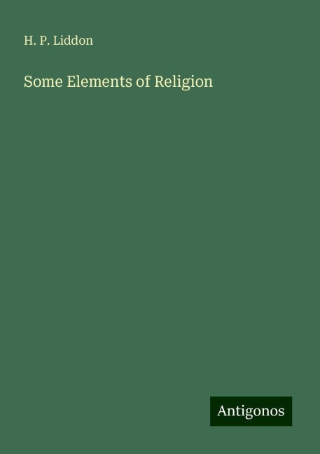 Some Elements of Religion