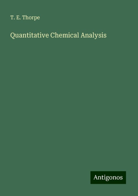Quantitative Chemical Analysis