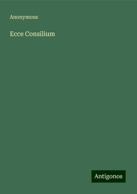 Ecce Consilium