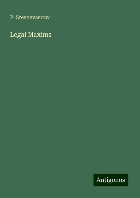Legal Maxims