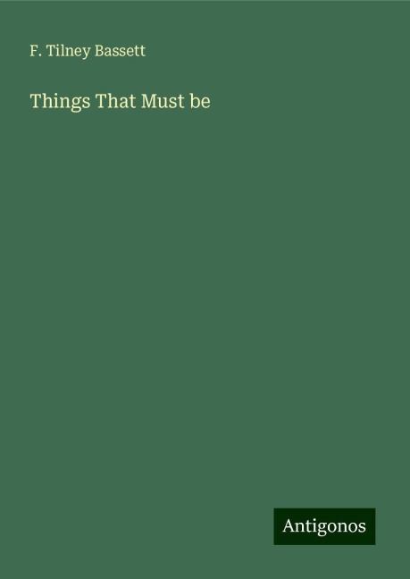 Things That Must be
