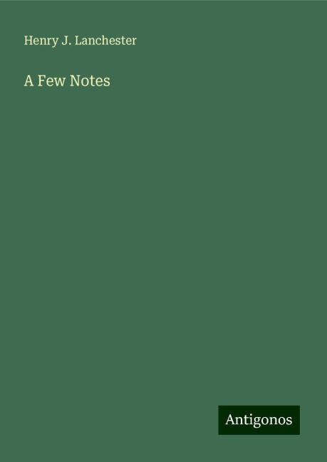 A Few Notes