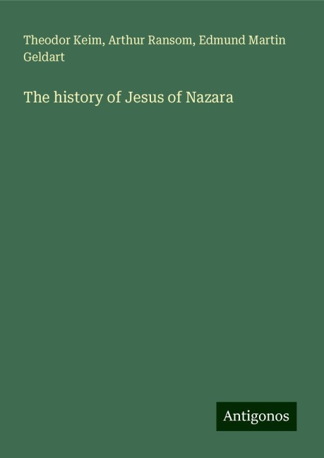 The history of Jesus of Nazara