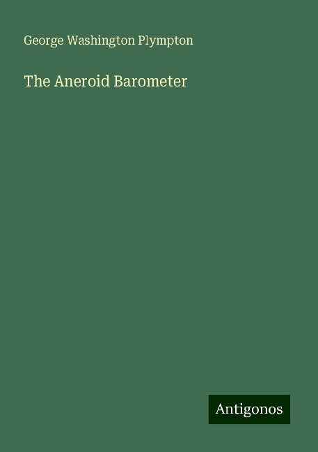 The Aneroid Barometer