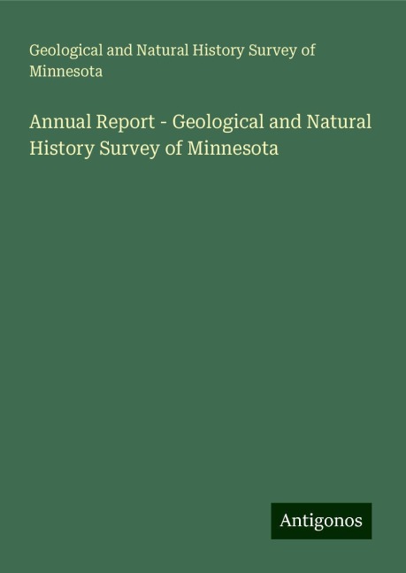 Annual Report - Geological and Natural History Survey of Minnesota