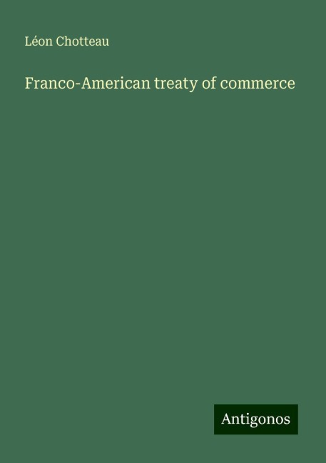 Franco-American treaty of commerce