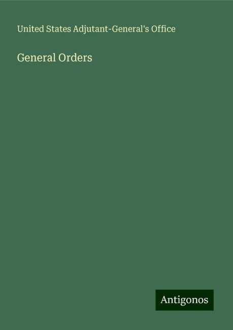 General Orders
