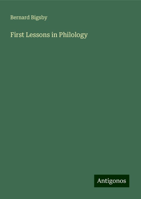 First Lessons in Philology