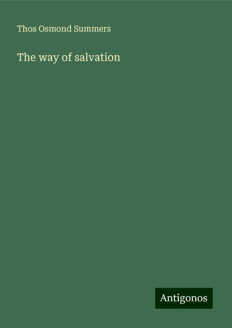 The way of salvation