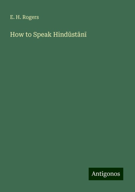 How to Speak Hind¿st¿n¿