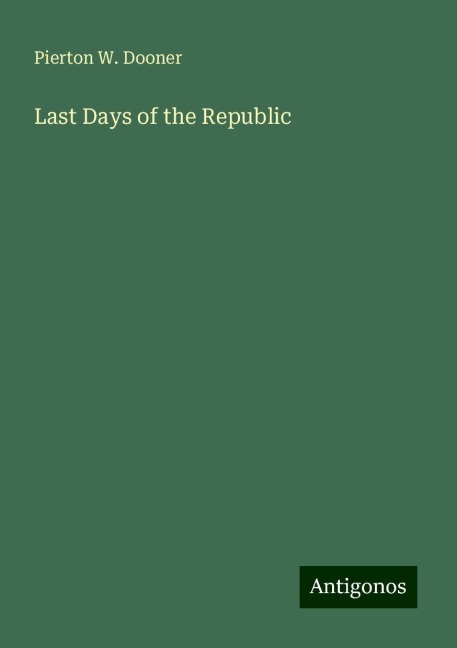 Last Days of the Republic