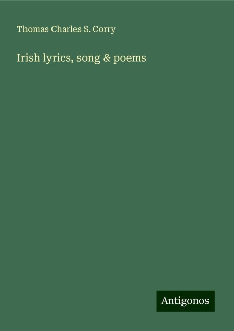 Irish lyrics, song & poems