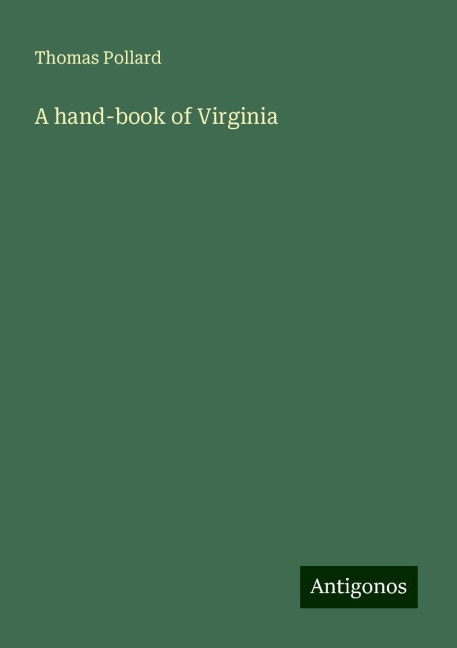 A hand-book of Virginia